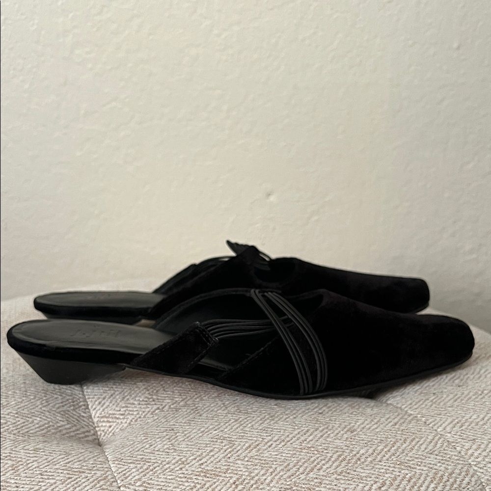 J. Jill Women's Mules in Velvet Black with details in Size 6.5M - Picture 8 of 12